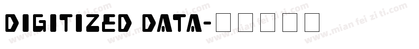 Digitized data字体转换
